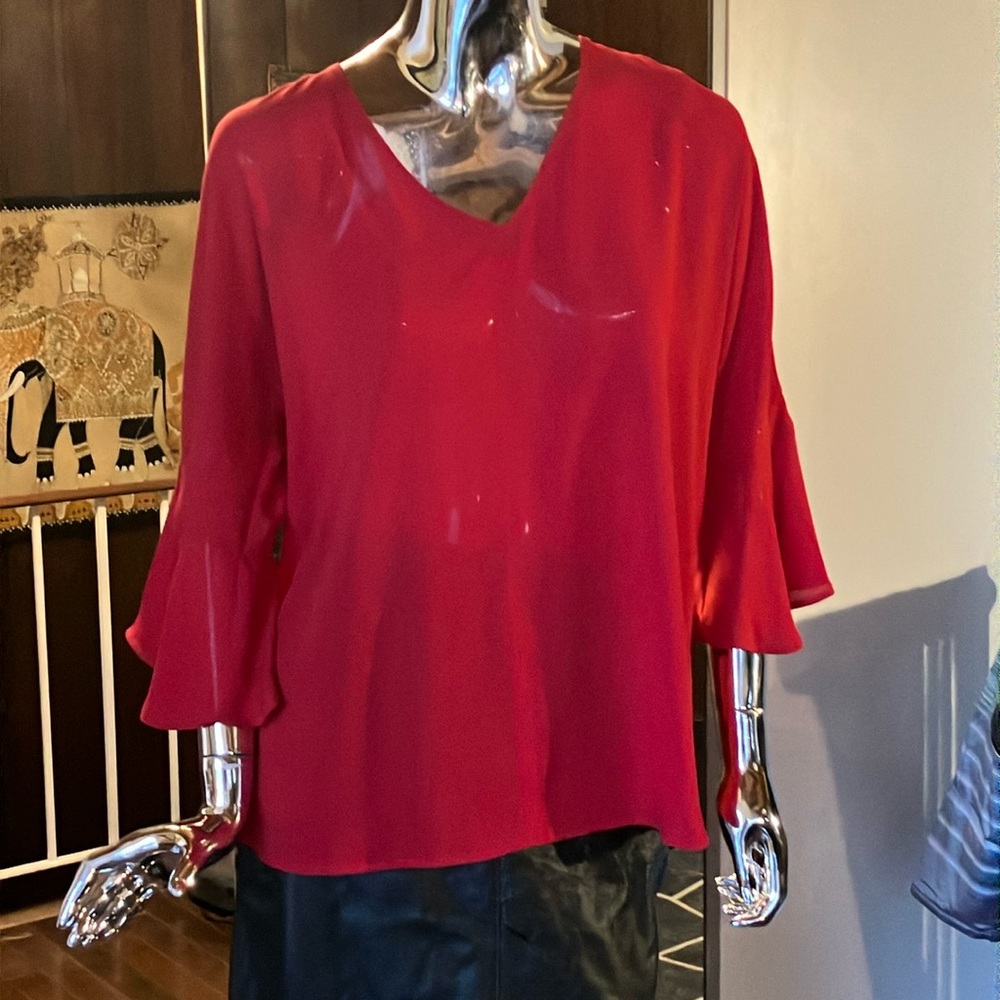 Red blouse